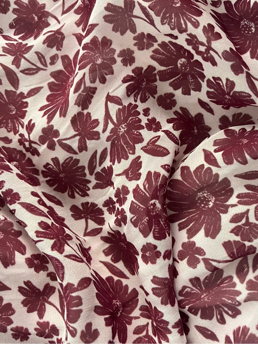 Vineyard Vines Burgundy Floral Tie-Neck/Halter Maxi Dress - Picture 6 of 6